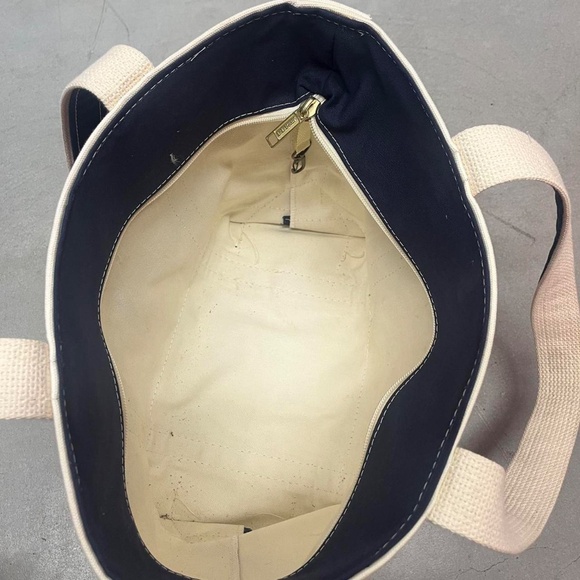 Vintage L.L.Bean Shipwright printed canvas boat & tote bag made in USA red - Picture 4 of 6